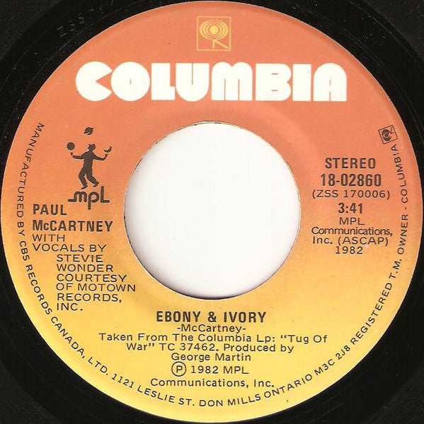 Paul McCartney - Ebony And Ivory