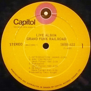 Grand Funk Railroad - Live Album - 1970