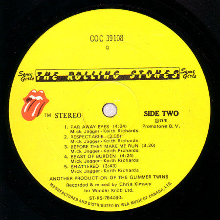 Rolling Stones, The - Some Girls - 1978