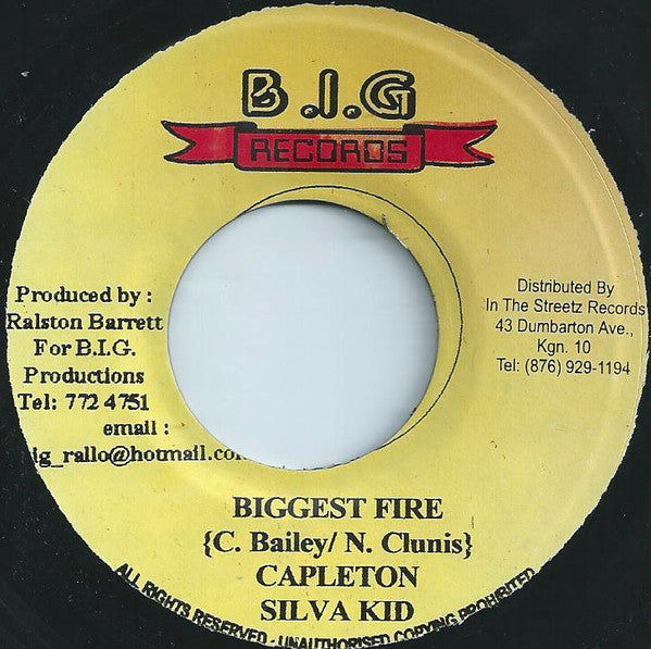 Capleton & Silva Kid / Lemmon - Biggest Fire / Tear It Off - 2002