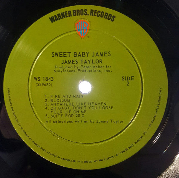 James Taylor - Sweet Baby James - 1970