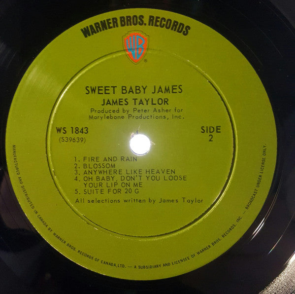 James Taylor - Sweet Baby James - 1970