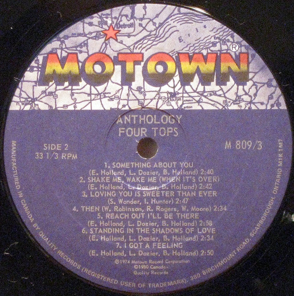 Four Tops - Anthology - 1974