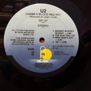 U2 - Under A Blood Red Sky Vinyl Record