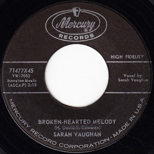 Sarah Vaughan - Broken-Hearted Melody / Misty - 1959