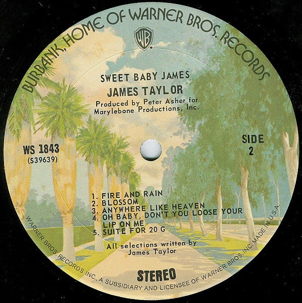 James Taylor  - Sweet Baby James Vinyl Record