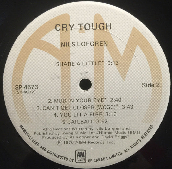 Nils Lofgren - Cry Tough - 1976