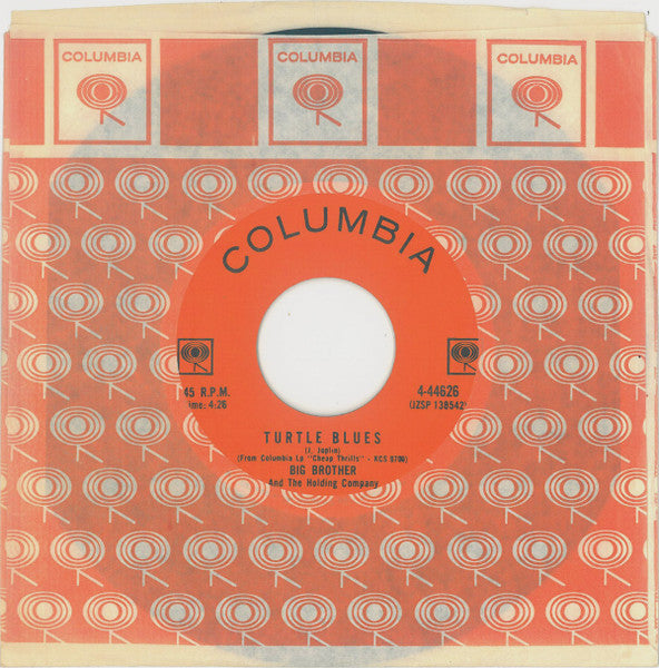 Big Brother & The Holding Company - Piece Of My Heart / Turtle Blues - 1968