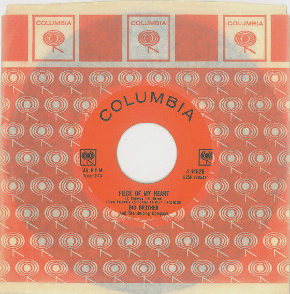 Big Brother & The Holding Company - Piece Of My Heart / Turtle Blues - 1968