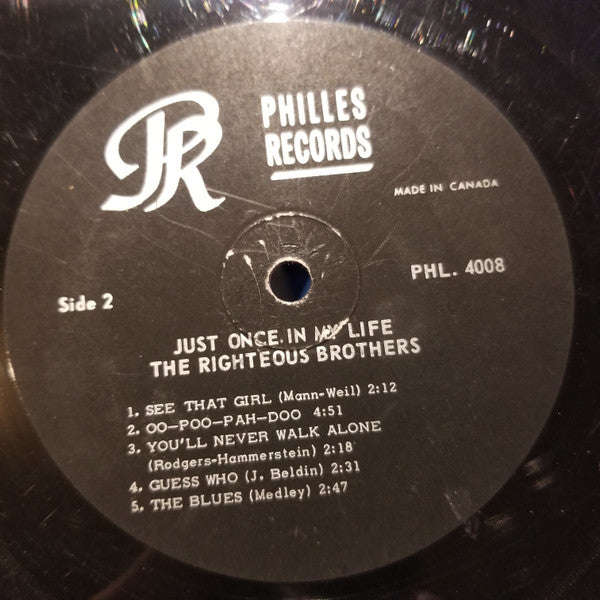 Righteous Brothers, The - Just Once In My Life - 1965