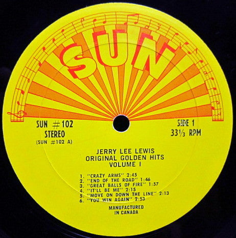 Jerry Lee Lewis - Original Golden Hits - Volume 1 - 1969