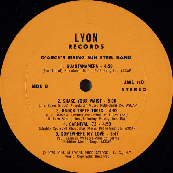 D'Arcy's Rising Sun Steel Band - D'Arcy's Rising Sun Steel Band - 1975