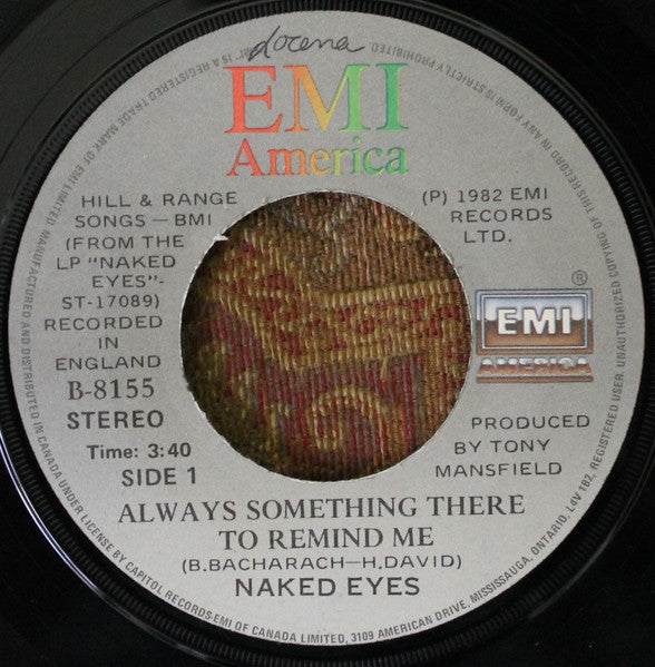Naked Eyes - Always Something There To Remind Me