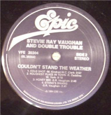 Stevie Ray Vaughan & Double Trouble - Couldn't Stand The Weather -