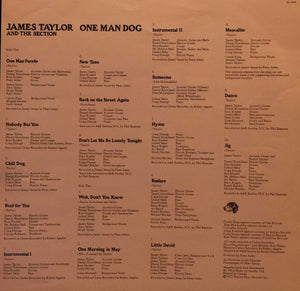 James Taylor  - One Man Dog Vinyl Record