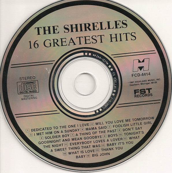 Shirelles, The - 16 Greatest Hits (CD) - 1987
