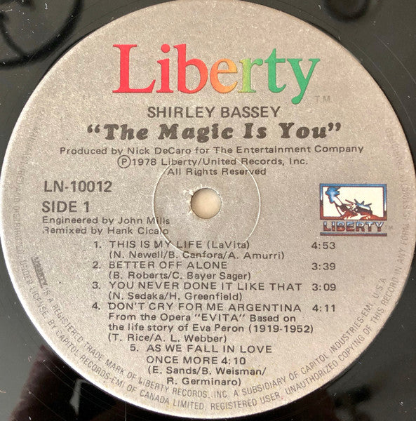 Shirley Bassey - The Magic Is You -