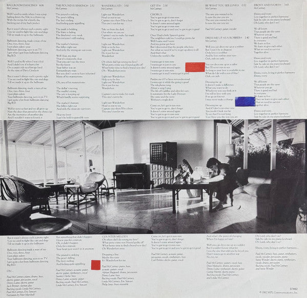 Paul McCartney - Tug Of War - 1982