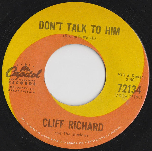 Cliff Richard & The Shadows - Don't Talk To Him - 1963