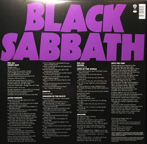 Black Sabbath - Master Of Reality - 2016