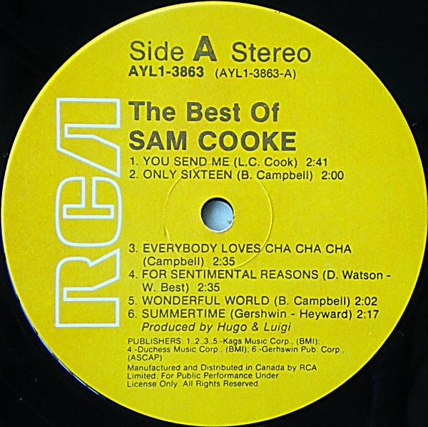 Sam Cooke - The Best Of Sam Cooke Vinyl Record