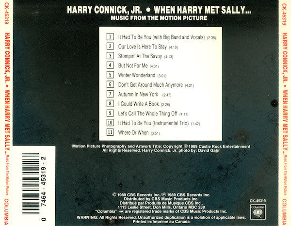 Harry Connick, Jr. - When Harry Met Sally... (Music From The Motion Picture) (CD) - 1990