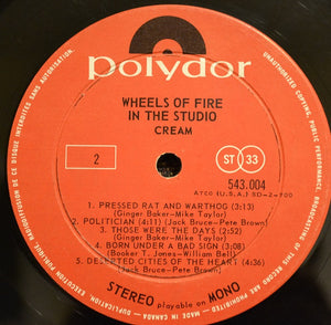 Cream  - Wheels Of Fire Vinyl Record