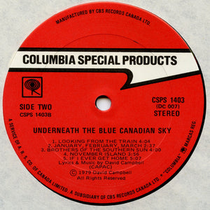 David Campbell  - Underneath The Blue Canadian Sky Vinyl Record