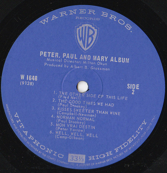 Peter, Paul And Mary - Album Vinyl Record