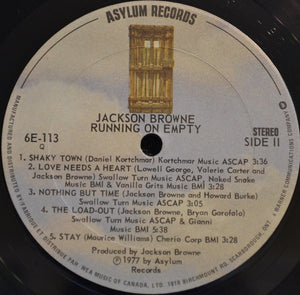 Jackson Browne - Running On Empty - 1977