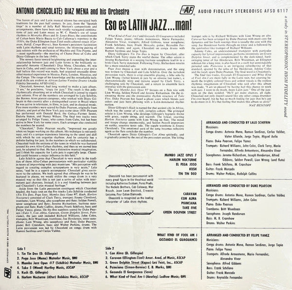 Antonio Diaz Mena - Eso Es Latin Jazz ...Man! -