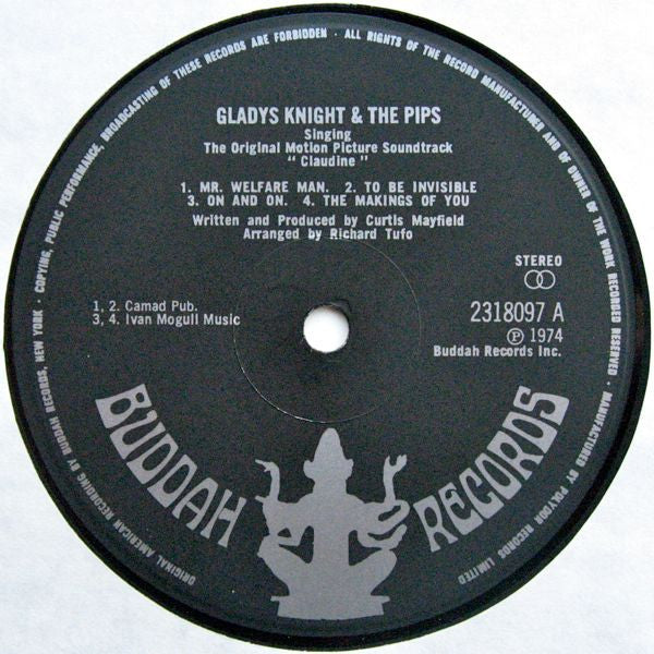 Gladys Knight And The Pips - Singing The Original Motion Picture Soundtrack "Claudine" - 1974