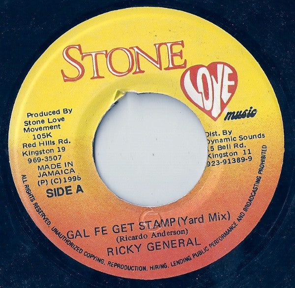 Ricky General - Gal Fe Get Stamp - 1996