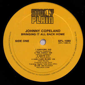 Johnny Copeland - Bringing' It All Back Home Vinyl Record