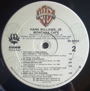 Hank Williams, Jr. - Montana Cafe Vinyl Record