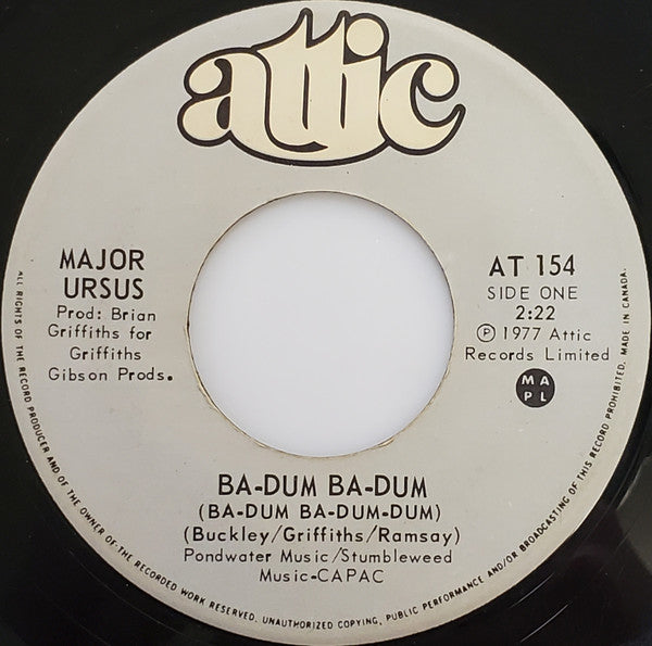 Major Ursus - Ba-Dum Ba-Dum (Ba-Dum Ba-Dum-Dum) - 1977
