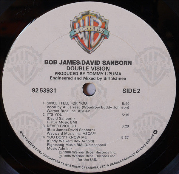 Bob James / David Sanborn - Double Vision - 1986