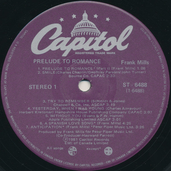 Frank Mills - Prelude To Romance