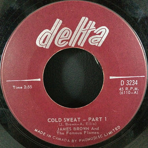 James Brown & The Famous Flames - Cold Sweat Part 1 / Cold Sweat Part 2 - 1967