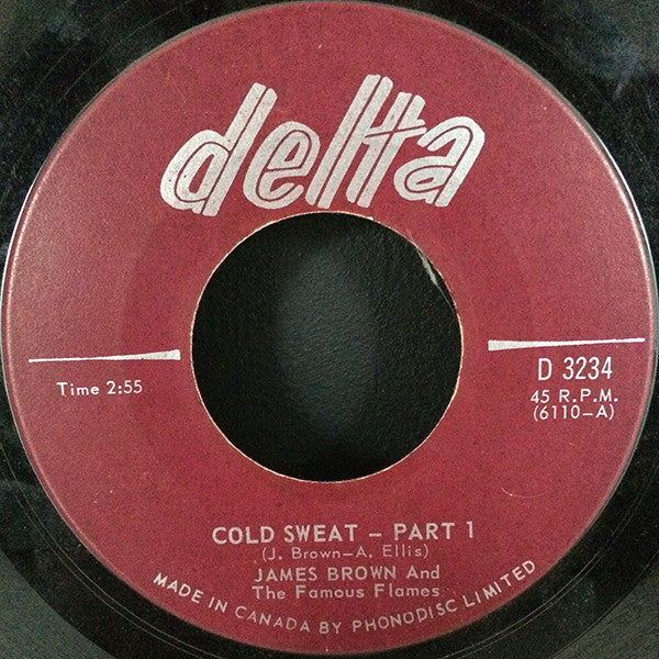 James Brown & The Famous Flames - Cold Sweat Part 1 / Cold Sweat Part 2 - 1967