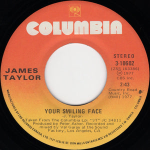 James Taylor - Your Smiling Face / If I Keep My Heart Out Of Sight - 1977