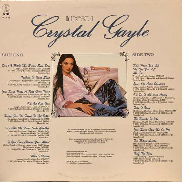 Crystal Gayle - The Best Of Crystal Gayle - 1983