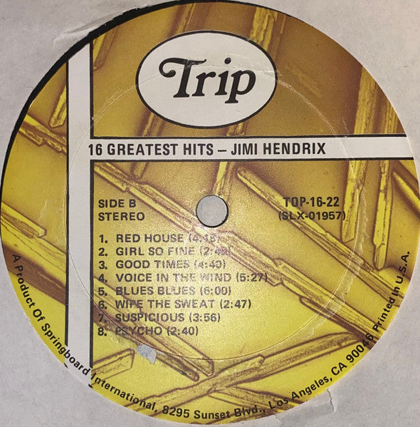 Jimi Hendrix - 16 Greatest Hits - 1976