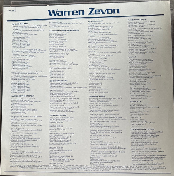 Warren Zevon - Warren Zevon