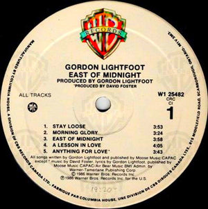 Gordon Lightfoot - East Of Midnight
