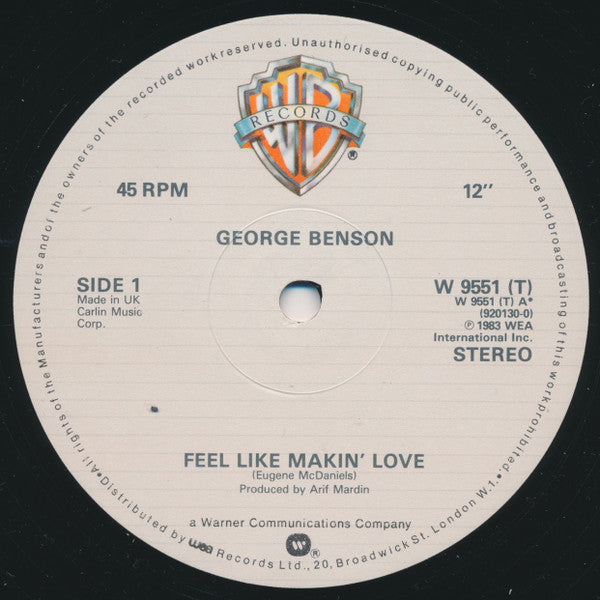 George Benson - Feel Like Makin' Love - 1983