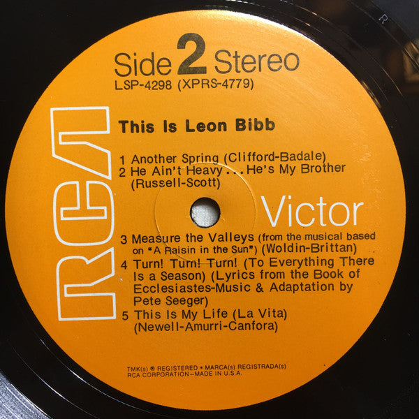 Leon Bibb - This Is Leon Bibb - 1970