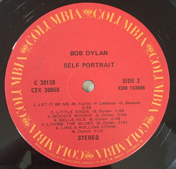 Bob Dylan - Self Portrait Vinyl Record