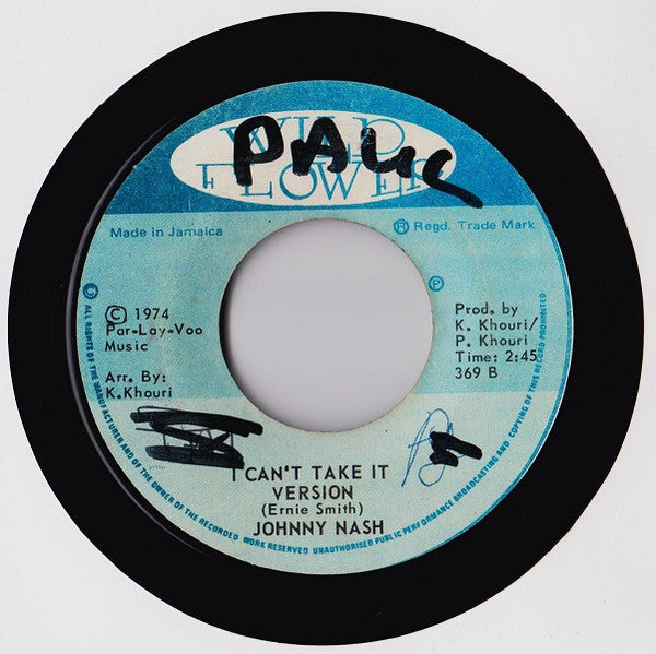 Johnny Nash - I Can't Take It Reggae - 1974