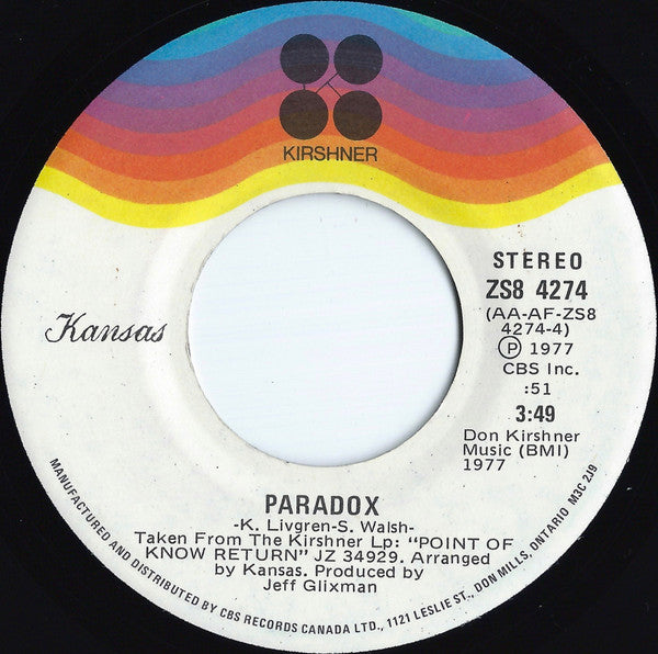 Kansas - Dust In The Wind - 1978